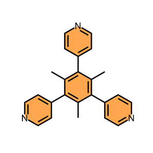 1,3,5-三甲基-2,4,6-三 (4-吡啶基)苯,1,3,5-Trimethyl-2,4,6-Tris(4-pyridyl)benzene