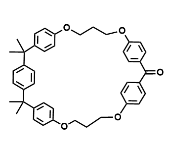 2,2,4,4-四甲基-6,10,14,18-四氧杂-1,3,5,11,13(1,4)-五苯并环十八蕃-12-酮,2,2,4,4-tetramethyl-6,10,14,18-tetraoxa-1,3,5,11,13(1,4)-pentabenzenacyclooctadecaphan-12-one