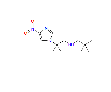 2,2-二甲基-N-(2-甲基-2-(4-硝基-1H-咪唑-1-基)丙基)丙-1-胺,1H-Imidazole-1-ethanamine, N-(2,2-dimethylpropyl)-β,β-dimethyl-4-nitro-