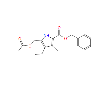 benzyl 5-[(acetyloxy)methyl]-4-ethyl-3-methyl-1H-pyrrole-2-carboxylate,benzyl 5-[(acetyloxy)methyl]-4-ethyl-3-methyl-1H-pyrrole-2-carboxylate