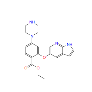 乙基 2-(1H-吡咯[2,3-B]吡啶-5-氧基)-4-(哌嗪-1-基)苯甲酸酯