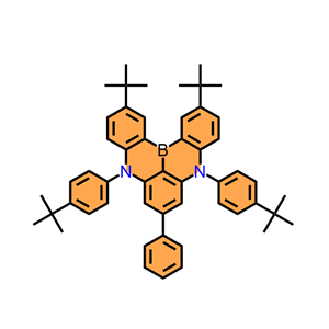 2,12-二叔丁基-5,9-双(4-叔丁基苯基)-7-苯基-5,9-二氢-5,9-二氮杂-13b-硼萘并[3,2,1-de]蒽