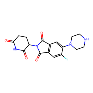 2-(2,6-二氧代哌啶-3-基)-5-氟-6-哌嗪-1-基-2,3-二氢-1H-异吲哚-1,3-二酮
