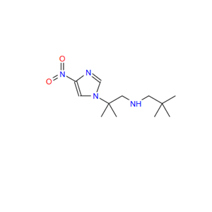 2,2-二甲基-N-(2-甲基-2-(4-硝基-1H-咪唑-1-基)丙基)丙-1-胺,1H-Imidazole-1-ethanamine, N-(2,2-dimethylpropyl)-β,β-dimethyl-4-nitro-