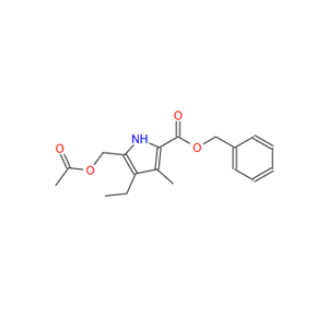 benzyl 5-[(acetyloxy)methyl]-4-ethyl-3-methyl-1H-pyrrole-2-carboxylate,benzyl 5-[(acetyloxy)methyl]-4-ethyl-3-methyl-1H-pyrrole-2-carboxylate