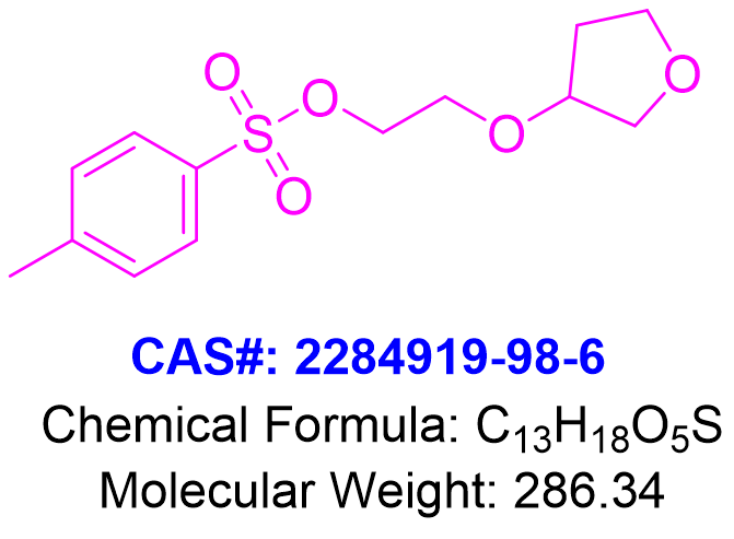 2-((tetrahydrofuran-3-yl)oxy)ethyl 4-methylbenzenesulfonate,2-((tetrahydrofuran-3-yl)oxy)ethyl 4-methylbenzenesulfonate