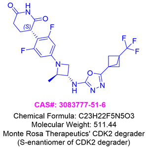 Monte Rosa Therapeutics' CDK2 degrader (S-enantiomer of CDK2 degrader)