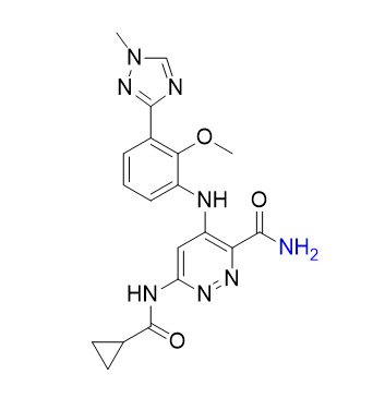 氘可来昔替尼杂质31,6-(cyclopropanecarboxamido)-4-((2-methoxy-3-(1-methyl-1H-1,2,4- triazol-3-yl)phenyl)amino)pyridazine-3-carboxamide