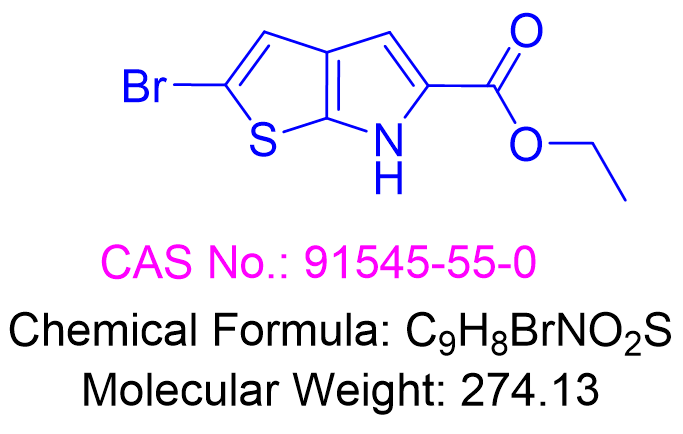 ethyl 2-bromo-6H-thieno[2,3-b]pyrrole-5-carboxylate,ethyl 2-bromo-6H-thieno[2,3-b]pyrrole-5-carboxylate