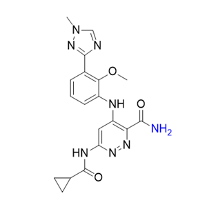 氘可来昔替尼杂质31,6-(cyclopropanecarboxamido)-4-((2-methoxy-3-(1-methyl-1H-1,2,4- triazol-3-yl)phenyl)amino)pyridazine-3-carboxamide