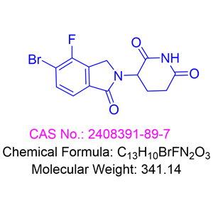 3-(5-溴-4-氟-1-氧异喹啉-2-基)哌啶-2,6-二酮