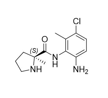 (S)-N-(6-氨基-3-氯-2-甲基苯基)-2-甲基吡咯烷-2-甲酰胺,(S)-N-(6-amino-3-chloro-2-methylphenyl)-2-methylpyrrolidine-2-carboxamide