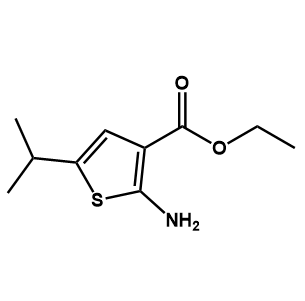 2-氨基-5-异丙基噻吩-3-甲酸乙酯,Ethyl 2-amino-5-isopropylthiophene-3-carboxylate
