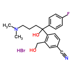 4-[4-(二甲氨基)-1-(4-氟苯基)-1-羟丁基]-3-羟甲基苯腈氢溴酸盐,4-[4-(Dimethylamino)-1-(4-fluorophenyl)-1-hydroxybutyl]-3-(hydroxymethyl)benzonitrile hydrobromide