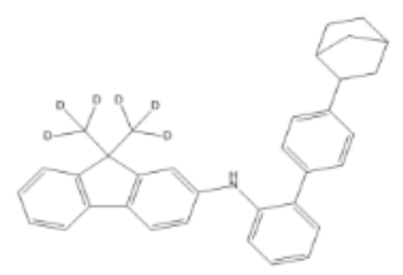 N-（4'-（二环[2.2.1]庚烷-2-基）-[1,1'-联苯]-2-基）-9,9-双（甲基-d3）-9H-芴-2-胺,N-(4'-(bicyclo[2.2.1]heptan-2-yl )-[1,1'-biphenyl]-2-yl)-9,9-bis(methyl-d3)-9H-fluoren-2-amine