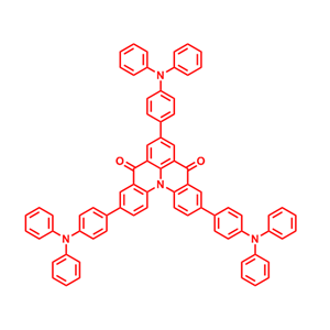 3,7,11-三（4-（二苯基氨基）苯基）喹啉并[3,2,1-去]吖啶-5,9-二酮,3,7,11-Tris(4-(diphenylamino)phenyl)quinolino[3,2,1-de]acridine-5,9-dione