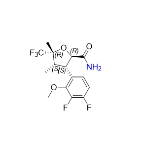 苏泽曲林杂质09,(2R,3S,4S,5R)-3-(3,4-difluoro-2-methoxyphenyl)-4,5-dimethyl-5- (trifluoromethyl)tetrahydrofuran-2-carboxamide