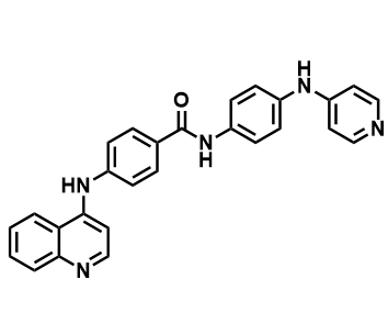 N-(4-(吡啶-4-基氨基)苯基)-4-(喹啉-4-基氨基)苯甲酰胺,N-(4-(Pyridin-4-ylamino)phenyl)-4-(quinolin-4-ylamino)benzamide