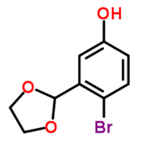 4-溴-3-(1,3-二氧杂环戊烷-2-基)苯酚,4-Bromo-3-(1,3-dioxolan-2-yl)phenol