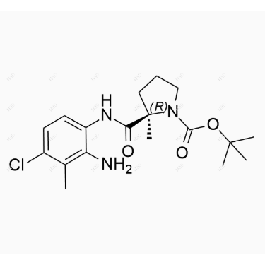 达利雷生杂质3,(R)-tert-butyl 2-((2-amino-4-chloro-3-methylphenyl)carbamoyl)-2-methylpyrrolidine-1-carboxylate