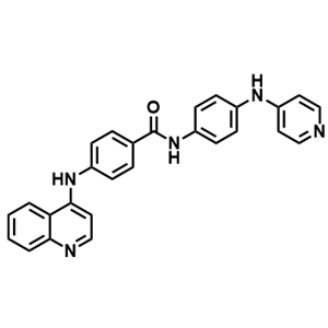N-(4-(吡啶-4-基氨基)苯基)-4-(喹啉-4-基氨基)苯甲酰胺,N-(4-(Pyridin-4-ylamino)phenyl)-4-(quinolin-4-ylamino)benzamide