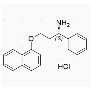 达泊西汀杂质7,(S)-3-(naphthalen-1-yloxy)-1-phenylpropan-1-amine hydrochloride