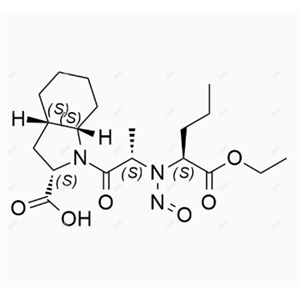 N-亚硝基培哚普利,(2S,3aS,7aS)-1-((S)-2-(((S)-1-ethoxy-1-oxopentan-2-yl)(nitroso)amino)propanoyl)octahydro-1H-indole-2-carboxylic acid