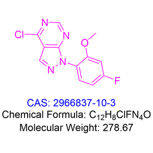 4-chloro-1-(4-fluoro-2-methoxyphenyl)-1H-pyrazolo[3,4-d]pyrimidine