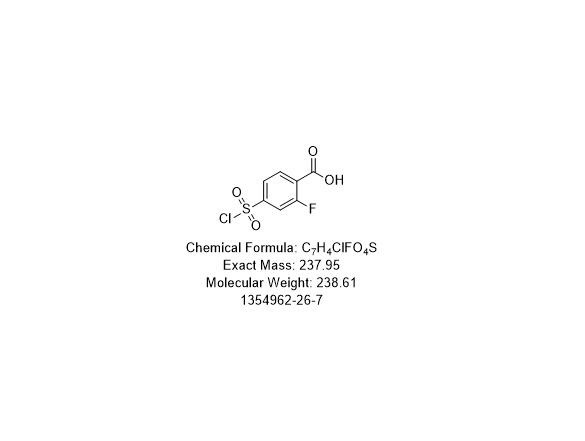 4-(氯磺酰基)-2-氟苯甲酸,4-(chlorosulfonyl)-2-fluorobenzoic acid