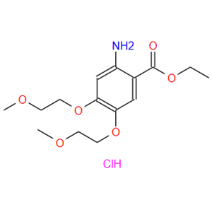 2-氨基-4,5-双(2-甲氧基乙氧基)苯甲酸乙酯盐酸盐,2-Amino-4,5-bis(2-methoxyethoxy)benzoic acid ethyl ester hydrochloride