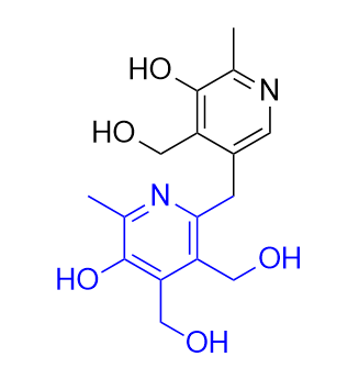 维生素B6杂质04,(5-hydroxy-2-((5-hydroxy-4-(hydroxymethyl)-6-methylpyridin-3-yl)methyl)-6-methylpyridine-3,4-diyl)dimethanol