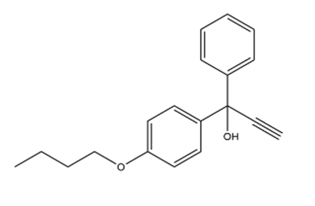 苯甲醇,4-丁氧基-α-乙炔-α-苯基,Benzenemethanol, 4-butoxy-α-ethynyl-α-phenyl
