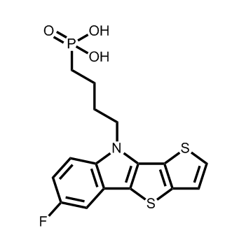(4-(6-fluoro-9H-thieno[2',3':4,5]thieno[3,2-b]indol-9-yl)butyl)phosphonic acid
