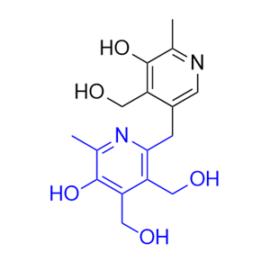 维生素B6杂质04,(5-hydroxy-2-((5-hydroxy-4-(hydroxymethyl)-6-methylpyridin-3-yl)methyl)-6-methylpyridine-3,4-diyl)dimethanol