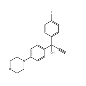 1-(4-氟苯基)-1-(4-吗啉-4-基苯基)-2-丙炔-1-醇