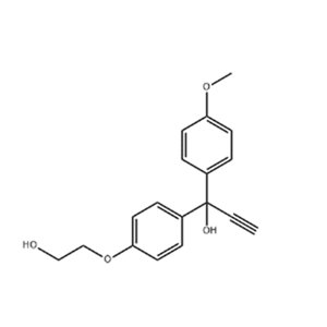 1-(4-甲氧基苯基)-1-(4-(2-羟基乙氧基)苯基)-2-丙炔-1-醇