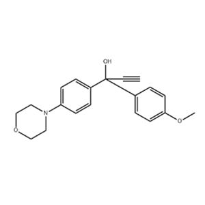 苯甲醇,Α-乙炔基-4-甲氧基-Α-[4-(4-吗啉基)苯基