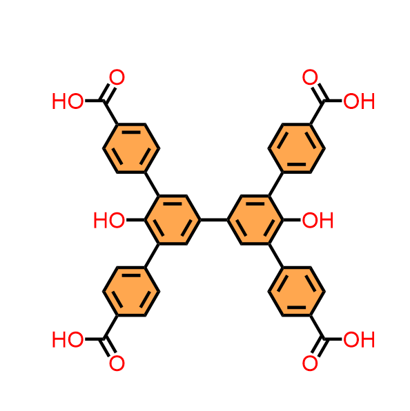 5',5''-双(4-羧基苯基)-4'',6'-二羟基-[1,1':3',1'':3'',1'''-四苯基]-4,4'''-二羧酸,4,4'-dihydroxybiphenyl-3,3',5,5'-tetra(phenyl-4-carboxylic acid