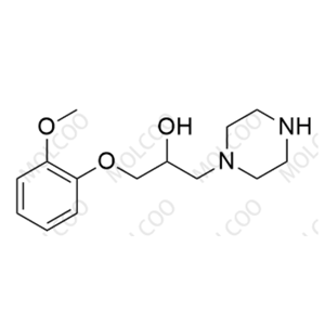雷诺嗪杂质6,Ranolazine Impurity 6;  1-(2-methoxyphenoxy)-3-(piperazin-1-yl)propan-2-ol