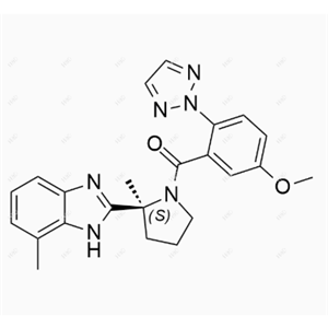 达利雷生杂质5,(S)-(5-methoxy-2-(2H-1,2,3-triazol-2-yl)phenyl)(2-methyl-2-(7-methyl-1H-benzo[d]imidazol-2-yl)pyrrolidin-1-yl)methanone