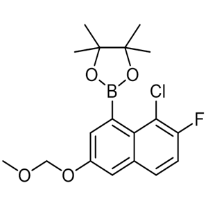 2-(8-氯-7-氟-3-(甲氧基甲氧基)萘-1-基)-4,4,5,5-四甲基-1,3,2-二氧硼杂环戊烷