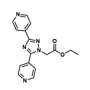 2-(3,5-二(吡啶-4-基)-1H-1,2,4-三氮唑-1-基)乙酸乙酯,Ethyl 2-(3,5-di(pyridin-4-yl)-1H-1,2,4-triazol-1-yl)acetate