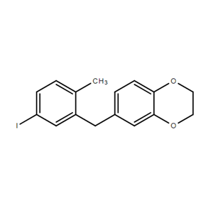 6-(5-iodo-2-methylbenzyl)-2,3-dihydrobenzo[b][1,4]dioxine,6-(5-iodo-2-methylbenzyl)-2,3-dihydrobenzo[b][1,4]dioxine