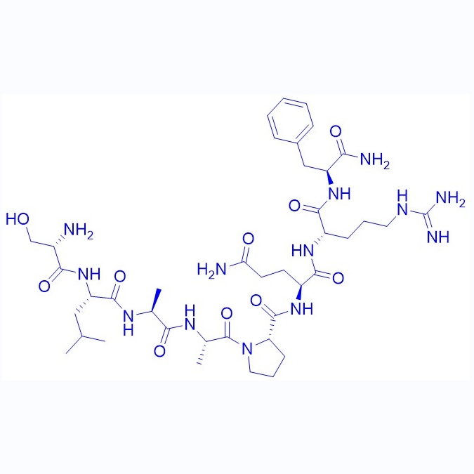 H-SER-LEU-ALA-ALA-PRO-GLN-ARG-PHE-NH2,NeuropeptideSF(mouse,rat)