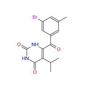 6-(3-溴-5-甲基苯甲酰)-5-异丙基嘧啶-2,4(1H,3H)-二酮,2,4(1H,3H)-Pyrimidinedione, 6-(3-bromo-5-methylbenzoyl)-5-(1-methylethyl)-