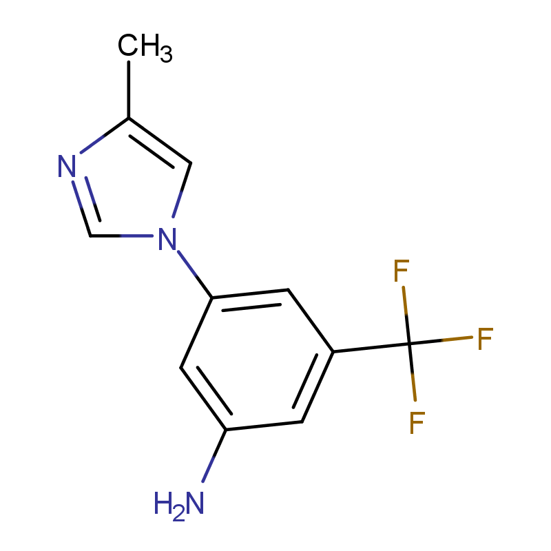 3-(4-甲基-1H-咪唑-1-基)-5-(三氟甲基)苯胺,3-(4-Methyl-1H-imidazol-1-yl)-5-(trifluoromethyl)aniline