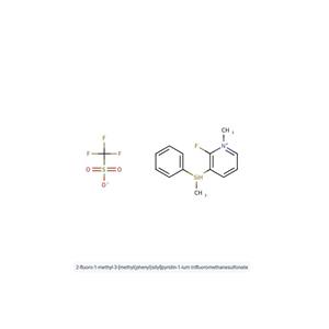2-氟-1-甲基-3-[甲基（苯基）甲硅烷基]吡啶-1-鎓三氟甲磺酸酯,2-fluoro-1-methyl-3-[methyl(phenyl)silyl]pyridin-1-ium trifluoromethanesulfonate