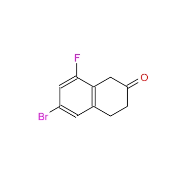 6-溴-8-氟-3,4-二氢萘-2(1H)-酮,2(1H)-Naphthalenone, 6-bromo-8-fluoro-3,4-dihydro-