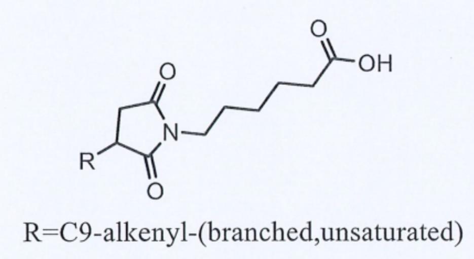 6-[3-C9-烷基-(支鏈，不飽和)-2,5-二氧吡咯烷-1-基]己酸,6-[3-(C9)-alkyl-(branched, unsaturated)-2,5-dioxopyrrolidin-1-yl]hexanoic acid