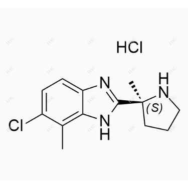 达利雷生杂质10(盐酸盐),(S)-6-chloro-7-methyl-2-(2-methylpyrrolidin-2-yl)-1H-benzo[d]imidazole hydrochloride